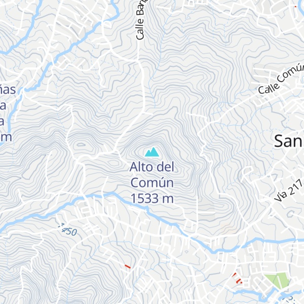 Map of Alto del Común