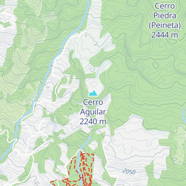 Map of Cerro Aguilar