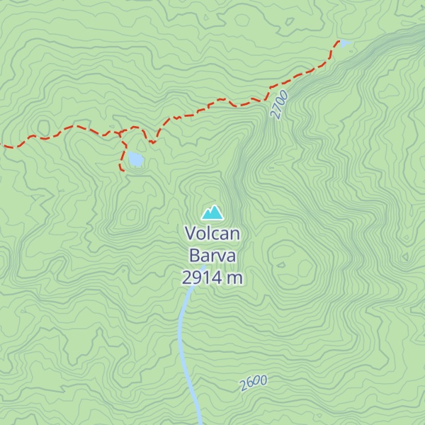 Map of Volcan Barva