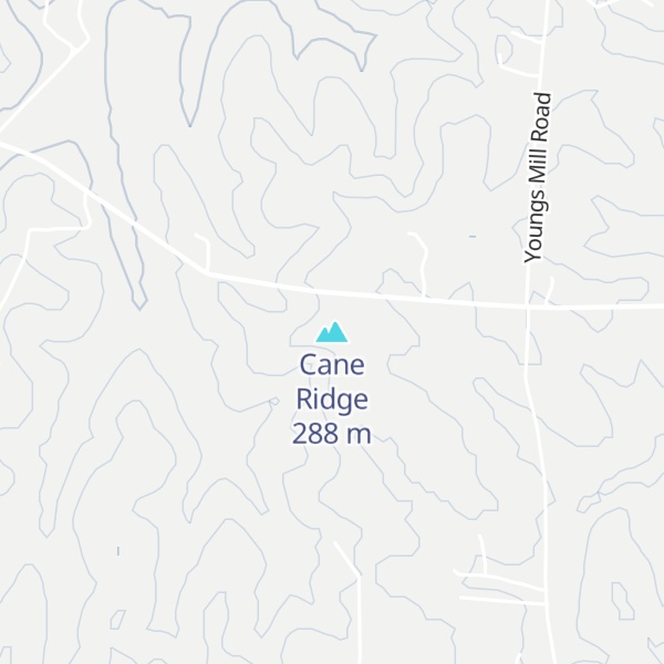 Map of Cane Ridge