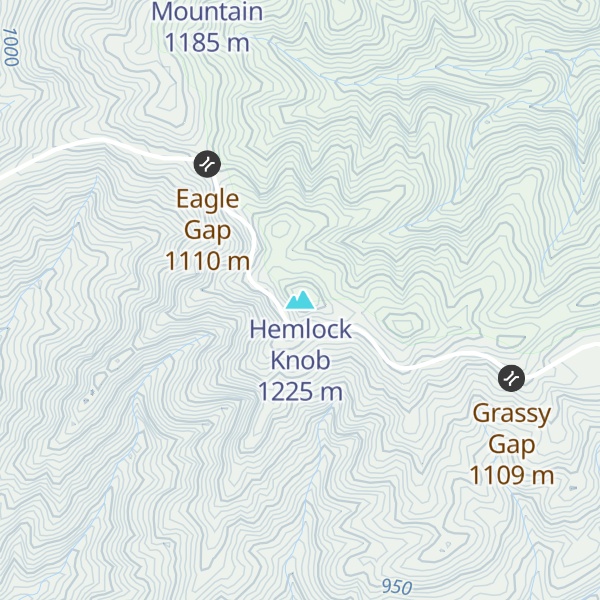 Map of Hemlock Knob
