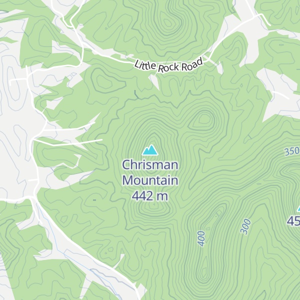 Map of Chrisman Mountain
