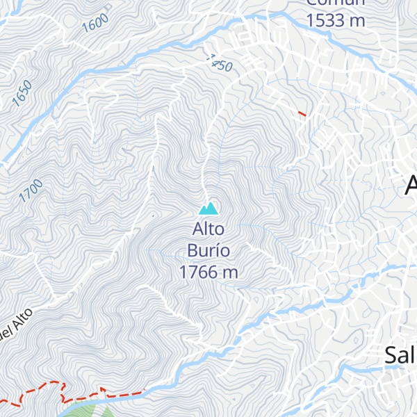 Map of Alto Burío