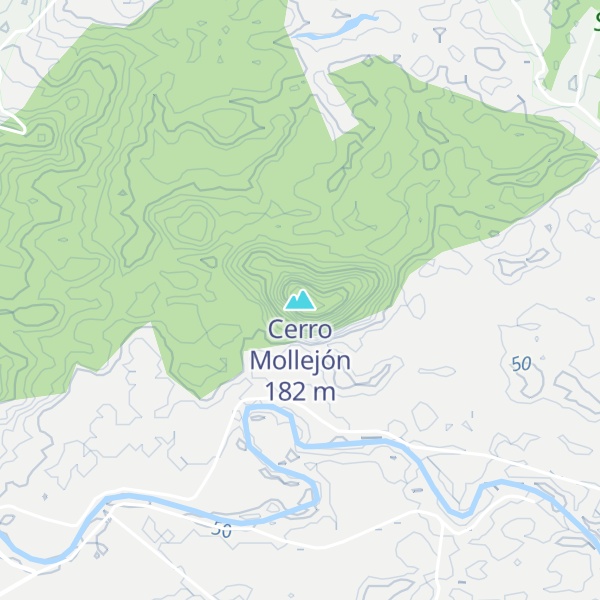 Map of Cerro Mollejón