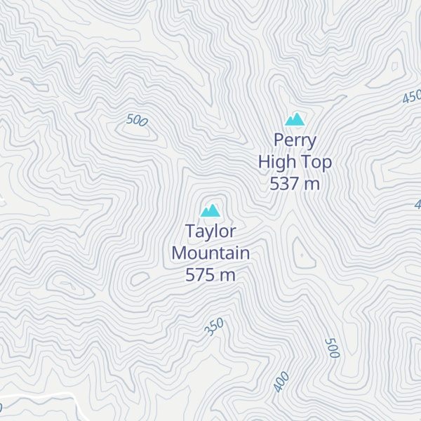 Map of Taylor Mountain