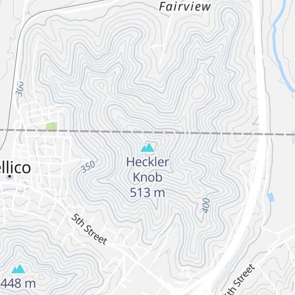 Map of Heckler Knob