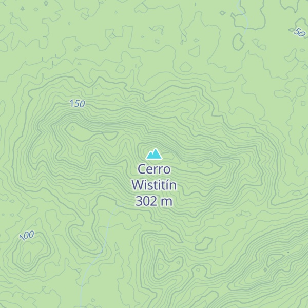 Map of Cerro Wistitín