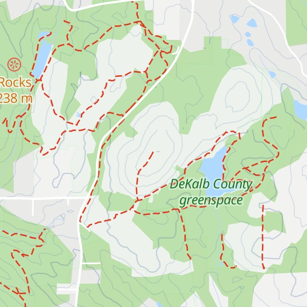 Map of Bradley Mountain