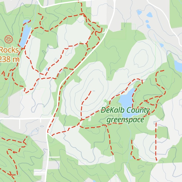 Map of Arabia Mountain