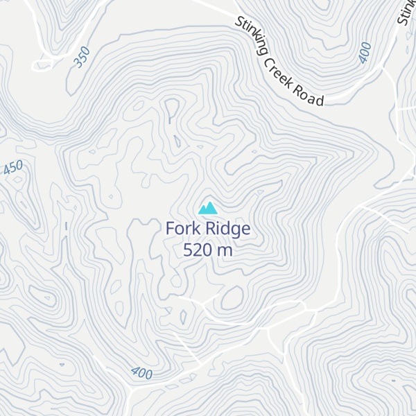 Map of Fork Ridge