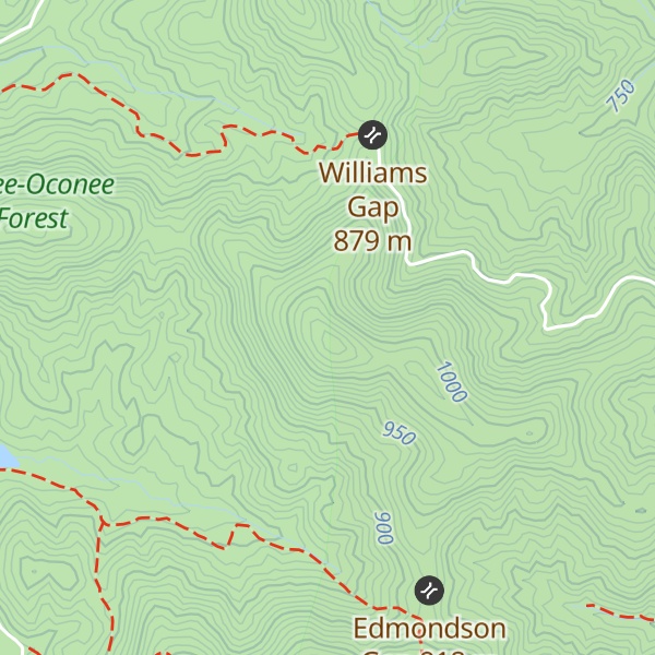 Map of Frozen Knob