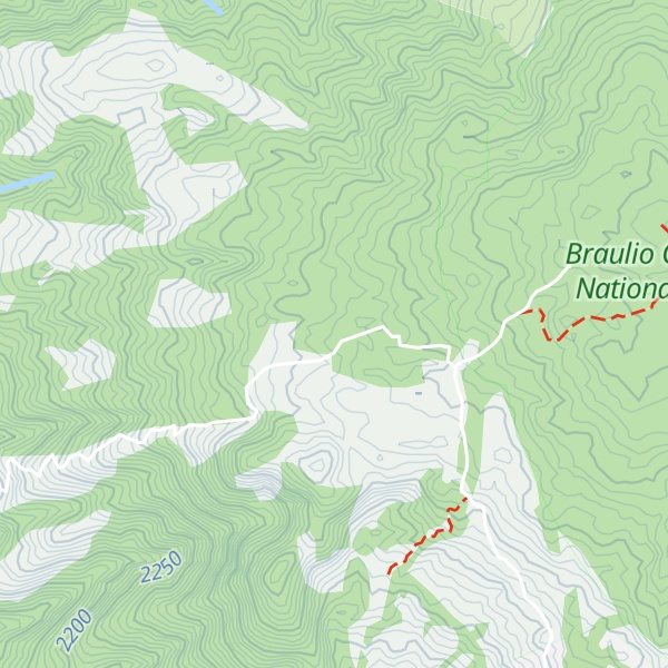 Map of Cima Norte
