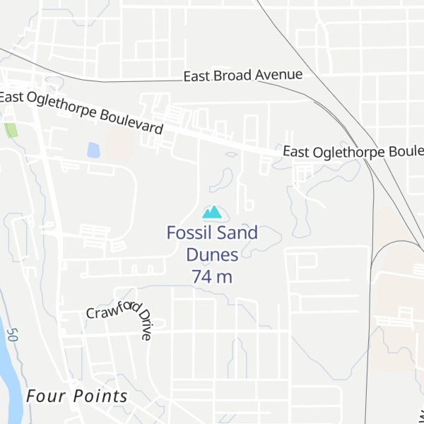 Map of Fossil Sand Dunes