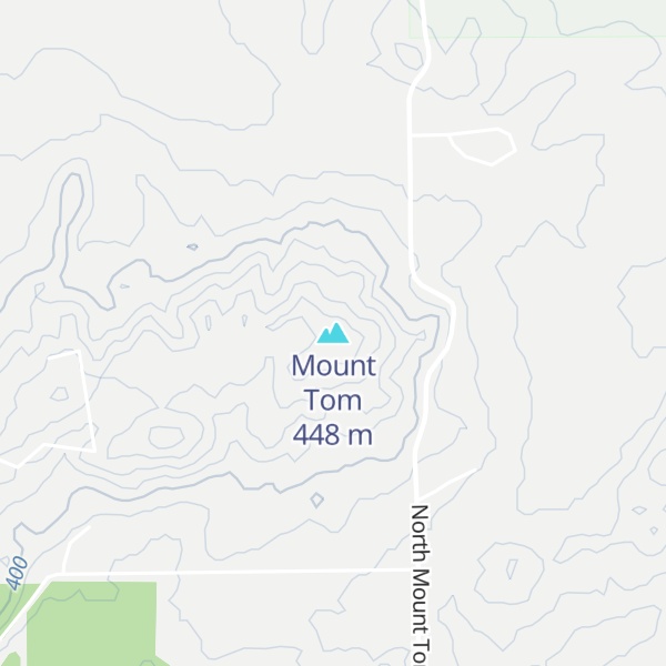 Map of Mount Tom