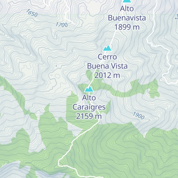 Map of Alto Caraígres