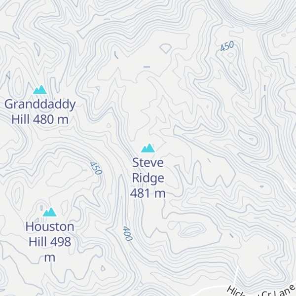 Map of Steve Ridge