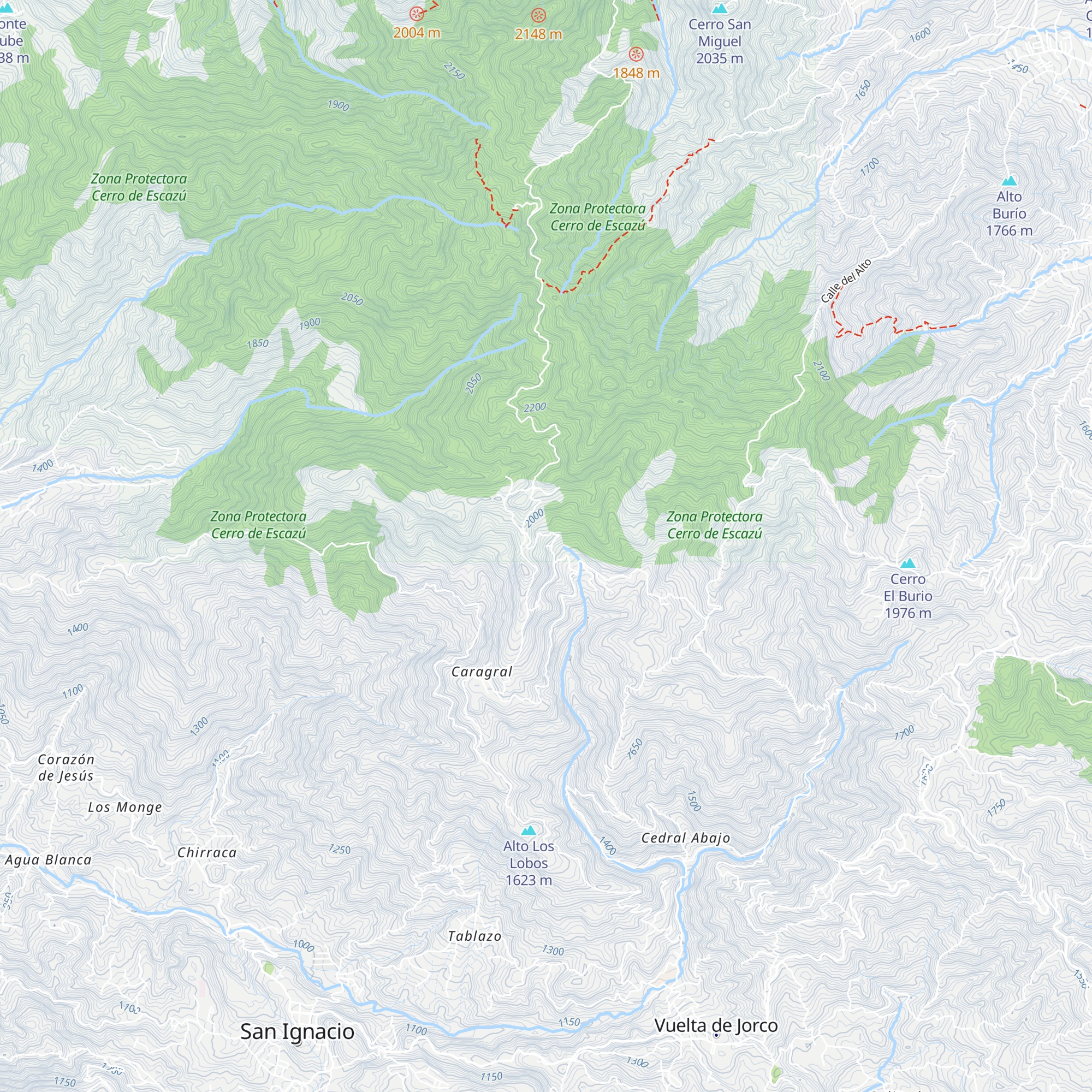 Cabaña Tolomuco map