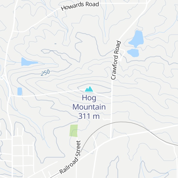 Map of Hog Mountain