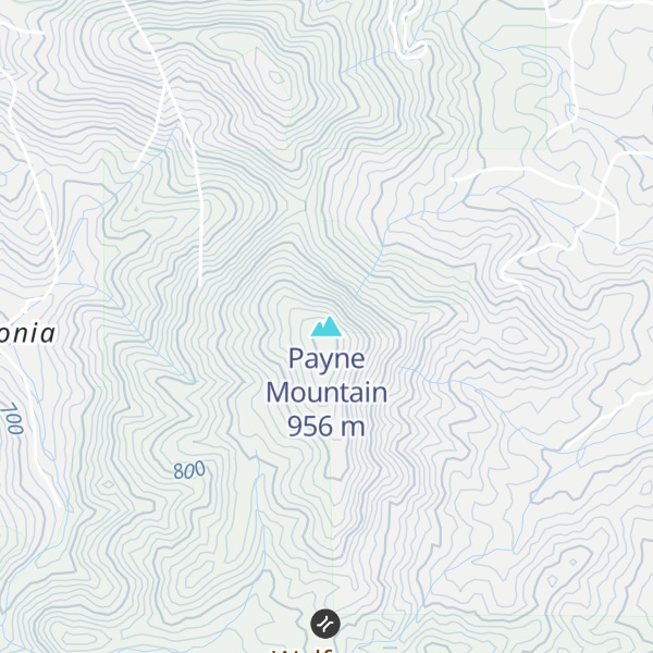 Map of Payne Mountain
