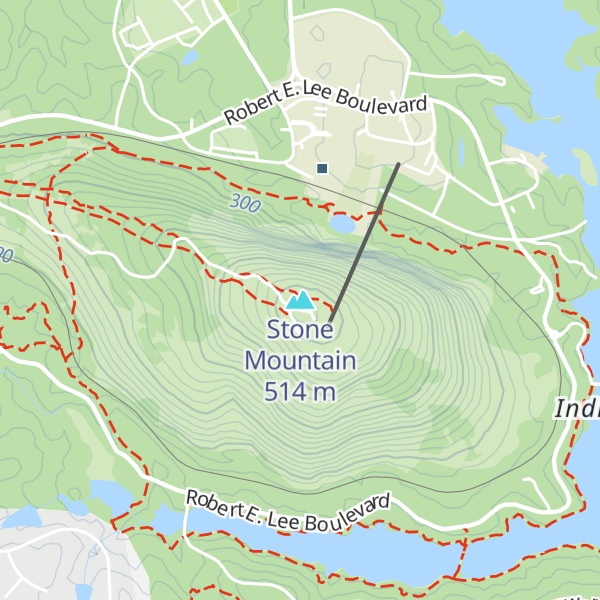 Map of Stone Mountain
