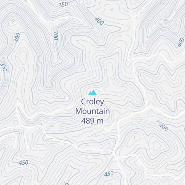 Map of Croley Mountain