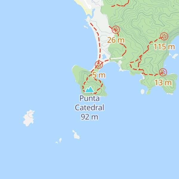Map of Punta Catedral