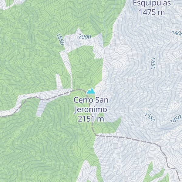 Map of Cerro San Jeronimo