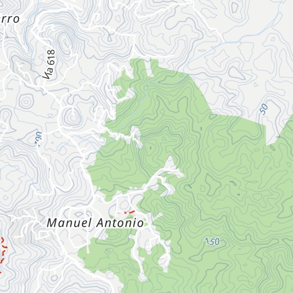 Map of Cerro Manuel Antonio