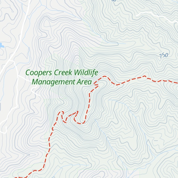 Map of Wallalah Mountain