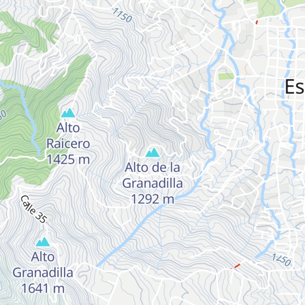 Map of Alto de la Granadilla