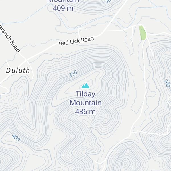 Map of Tilday Mountain