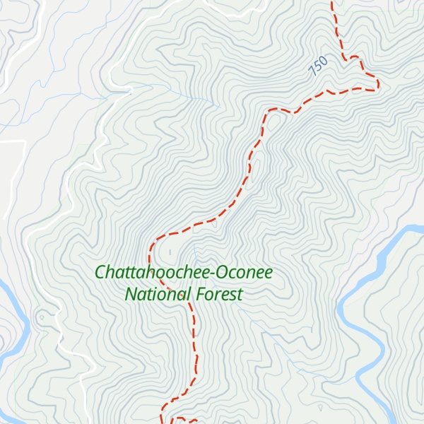 Map of Tooni / Toonowee Mountain
