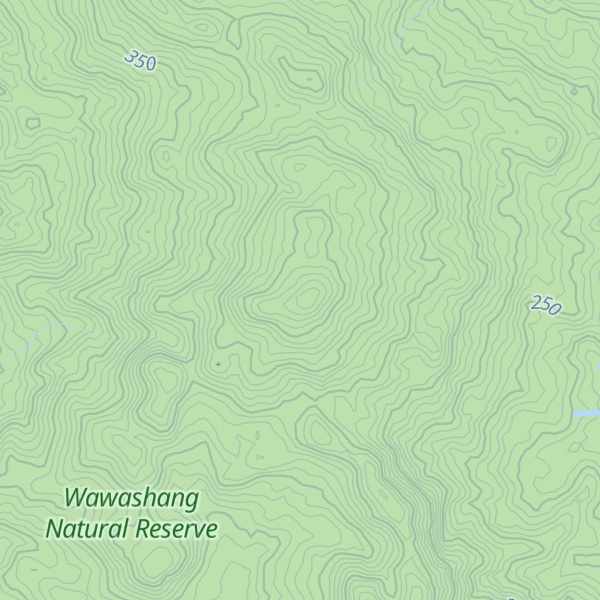 Map of Wawasang Hill