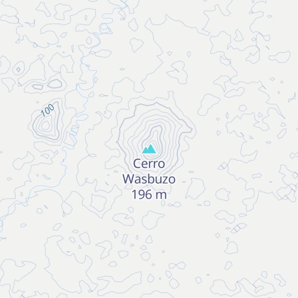 Map of Cerro Wasbuzo