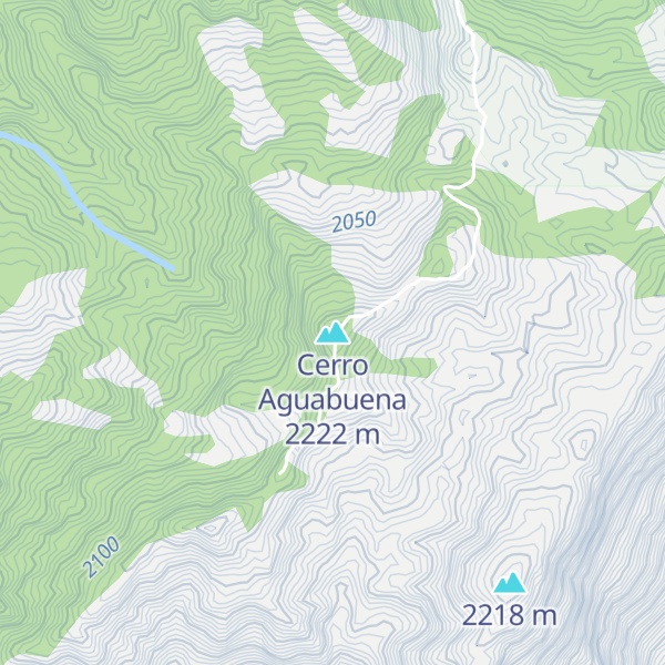 Map of Cerro Aguabuena