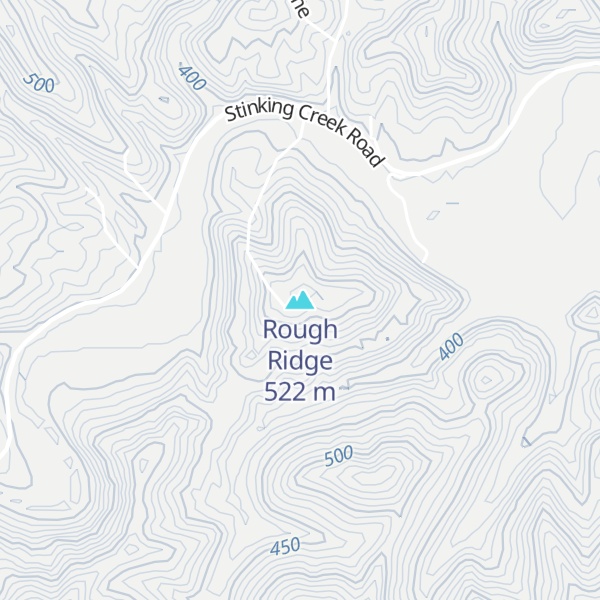 Map of Rough Ridge