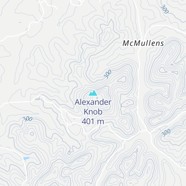 Map of Alexander Knob