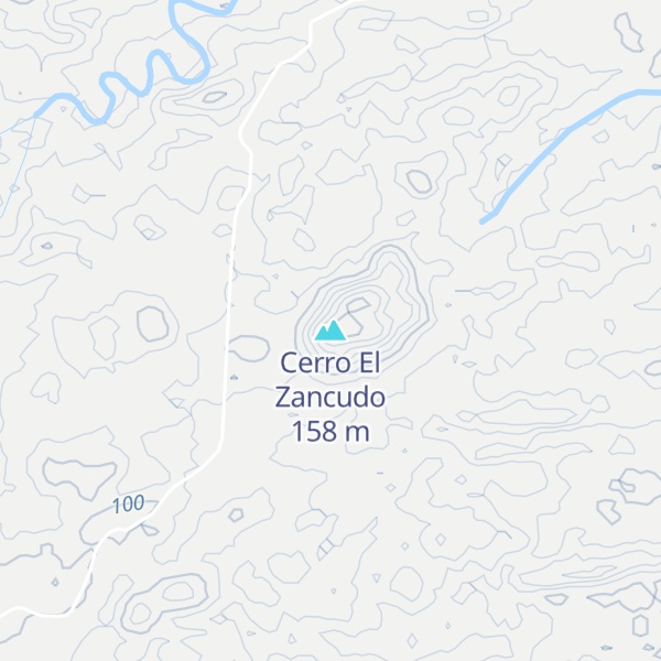 Map of Cerro El Zancudo