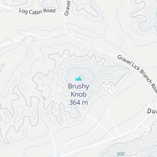 Map of Brushy Knob