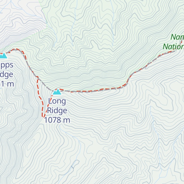 Map of Hazelnut Knob