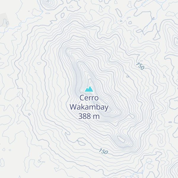 Map of Cerro Wakambay
