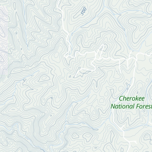 Map of Cane Creek Mountain