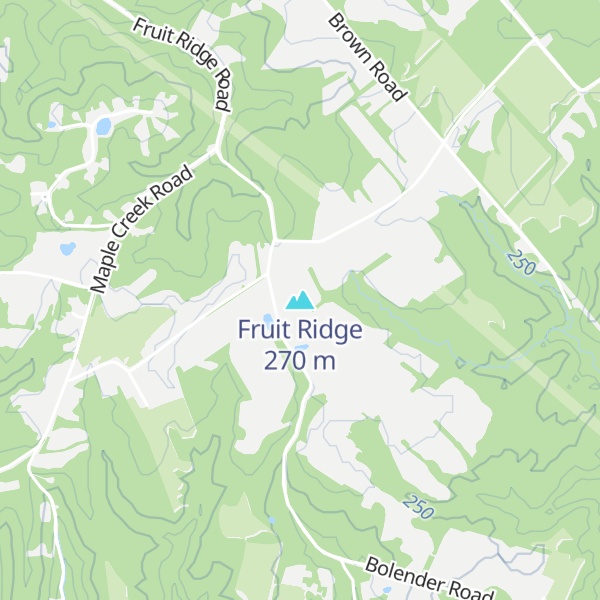 Map of Fruit Ridge