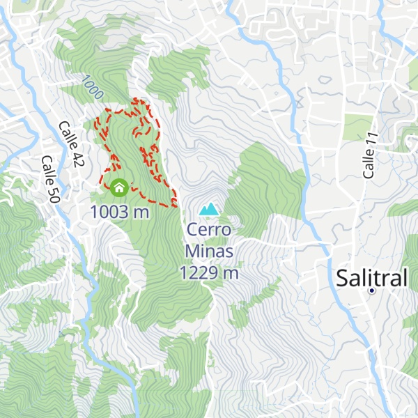 Map of Cerro Minas