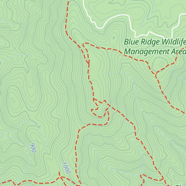 Map of Springer Mountain