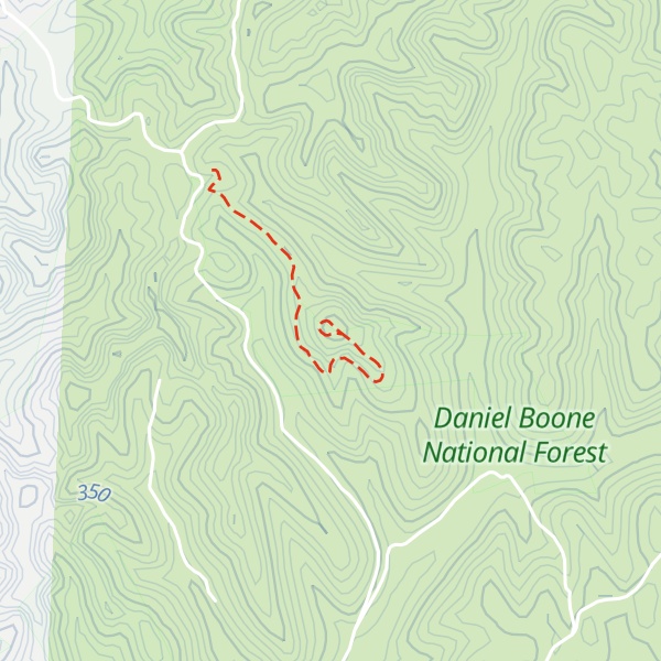 Map of Hoosier Knob