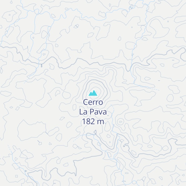 Map of Cerro La Pava