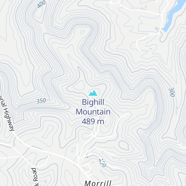 Map of Bighill Mountain