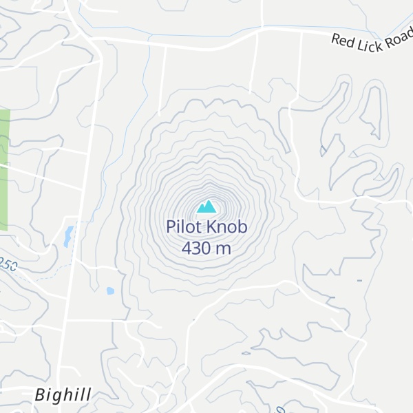 Map of Pilot Knob