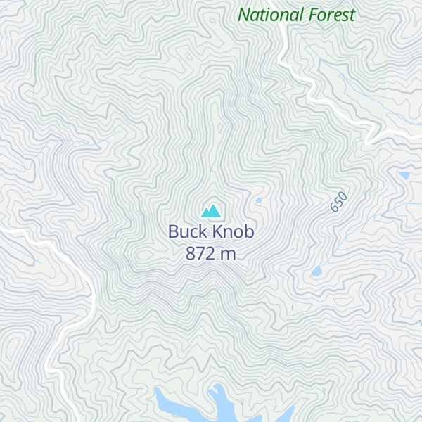 Map of Buck Knob